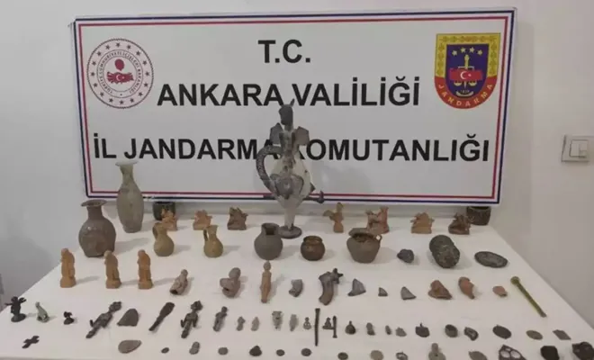 Ankara'da tarihi eser operasyonu