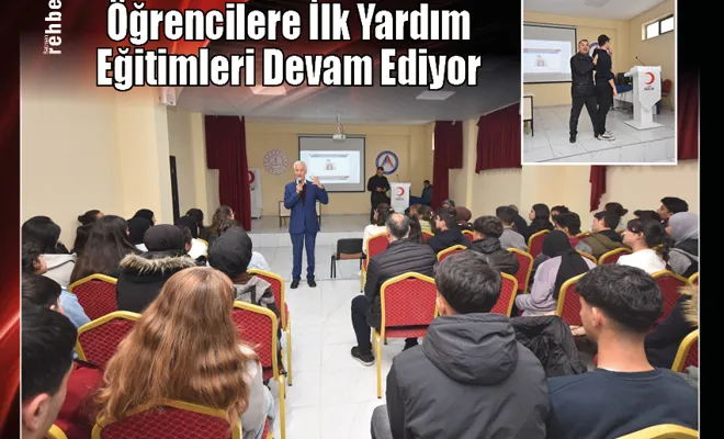 Öğrencilere İlk Yardım Eğitimleri Devam Ediyor