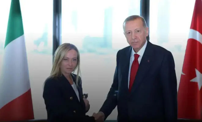 Cumhurbaşkanı Erdoğan, İtalya Başbakanı Meloni ile görüştü