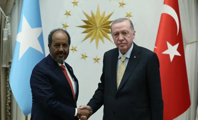 Cumhurbaşkanı Erdoğan, Somali Cumhurbaşkanı Şeyh Mahmud ile görüştü