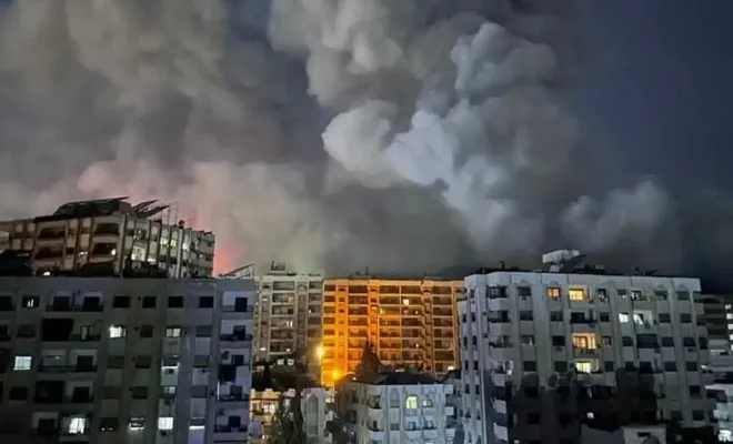 İşgalci siyonistler Suriye'de birçok noktayı bombaladı