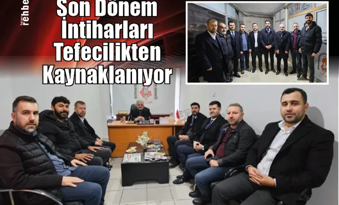 Son Dönem İntiharları Tefecilikten Kaynaklanıyor