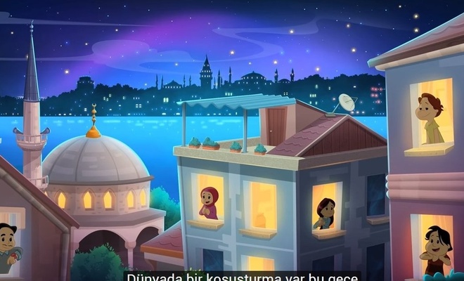 Bu animasyon çok güzel: Ramadan Moon
