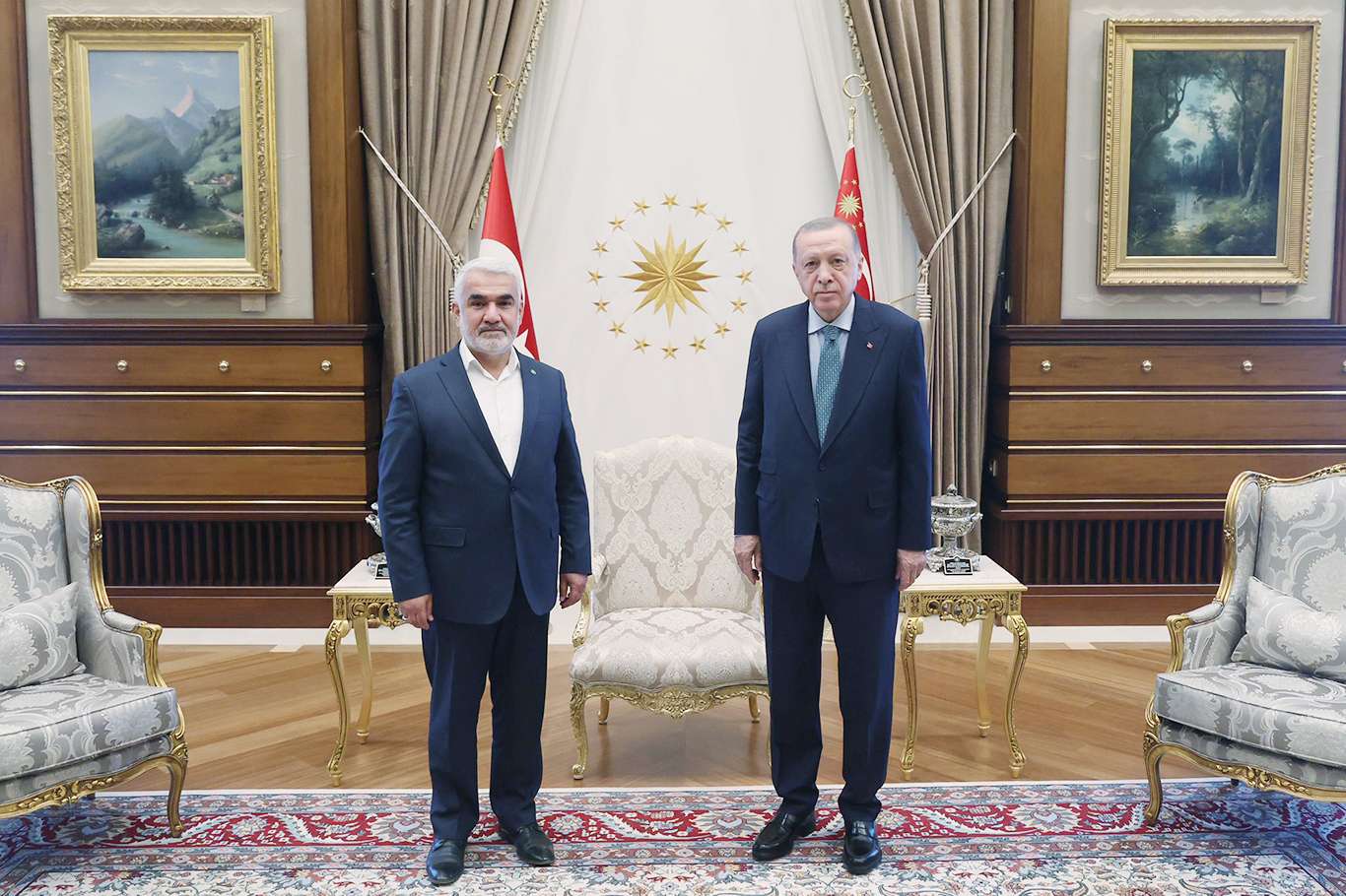 ​Cumhurbaşkanı Erdoğan ile HÜDA PAR Genel Başkanı Yapıcıoğlu görüştü 